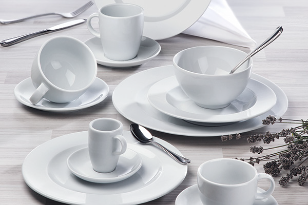 Geschirrserie Barista White